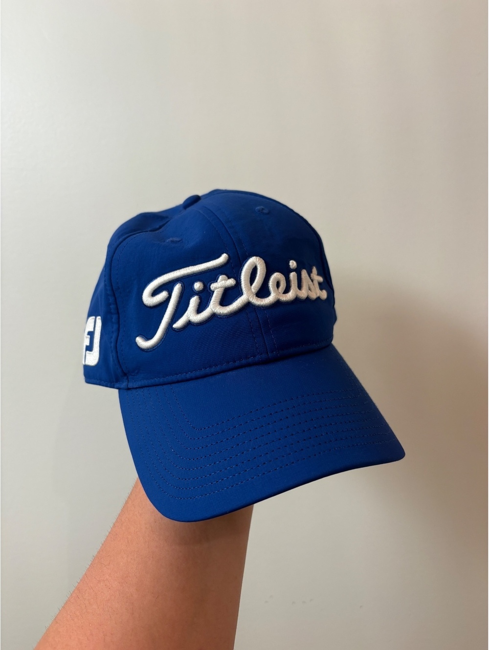 Titleist Pro V1 FootJoy Blue Golf Cap with Adjustable Strap